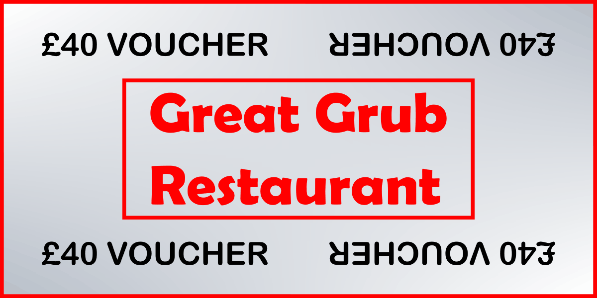 Great Grub Restaurant voucher